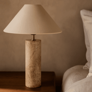 Alternative view of Coastal Lume Natural Stone LED Table Lamp