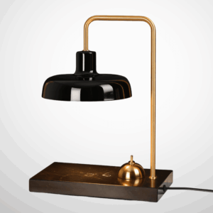 Alternative view of LumoMelt Marble Wax Lamp – Nordic Aromatherapy Candle Warmer & Book Light