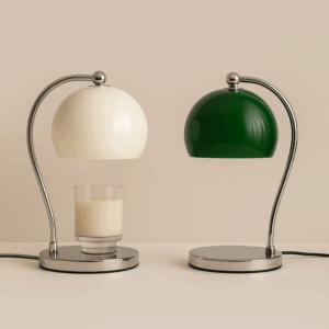 Velora Candle Warmer Lamp - Stainless Steel Aroma Diffuser And Table Lamp with Timer