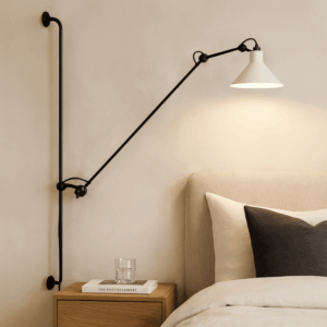 White Rizzatto Swing Arm Wall Light