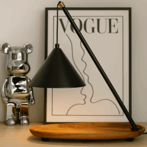 Lumora Candle Warmer Lamp – Elegant Metal Wax Melter & Ambient Light