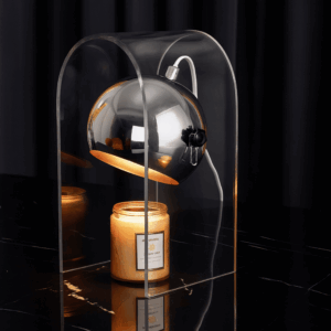 Alternative view of Meilani Wax Melting Lamp – Frosted Glass Candle Warmer & Ambient Light