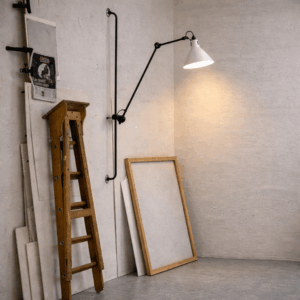 Alternative view of White Rizzatto Swing Arm Wall Light