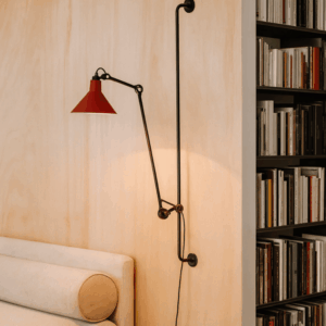 Red Rizzatto Swing Arm Wall Light